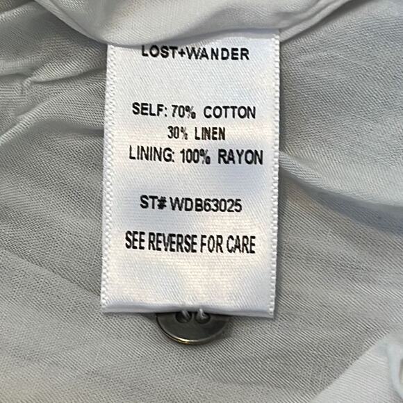 Lost + Wander Gypsy Button Front Midi Dress Small NWT - Picture 7 of 11